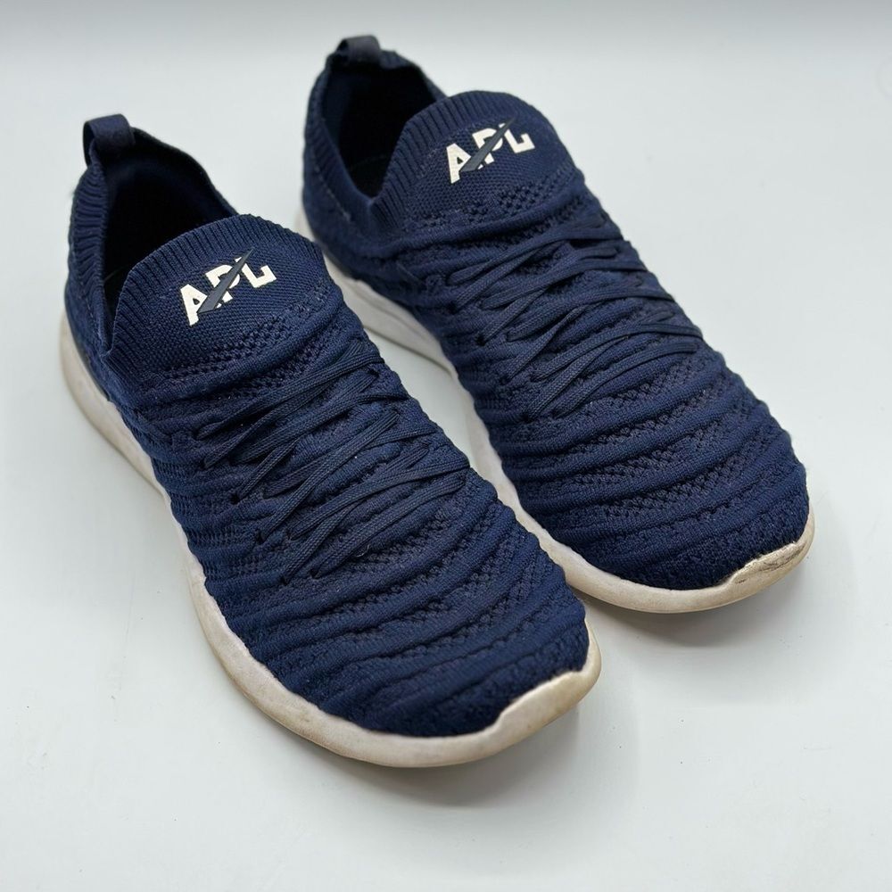 APL Women's TechLoom Wave Running Shoe Navy Blue Size 7.5
